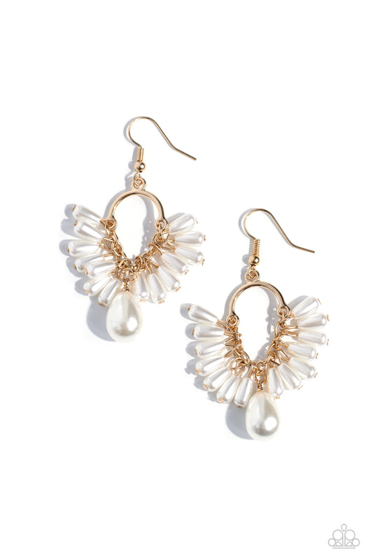 Paparazzi Earrings - Ahoy There! - Gold