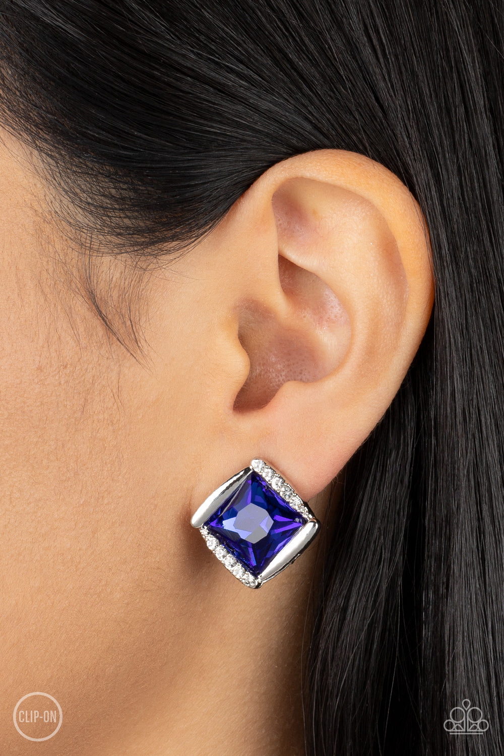 Paparazzi Earrings - Sparkle Squared - Blue
