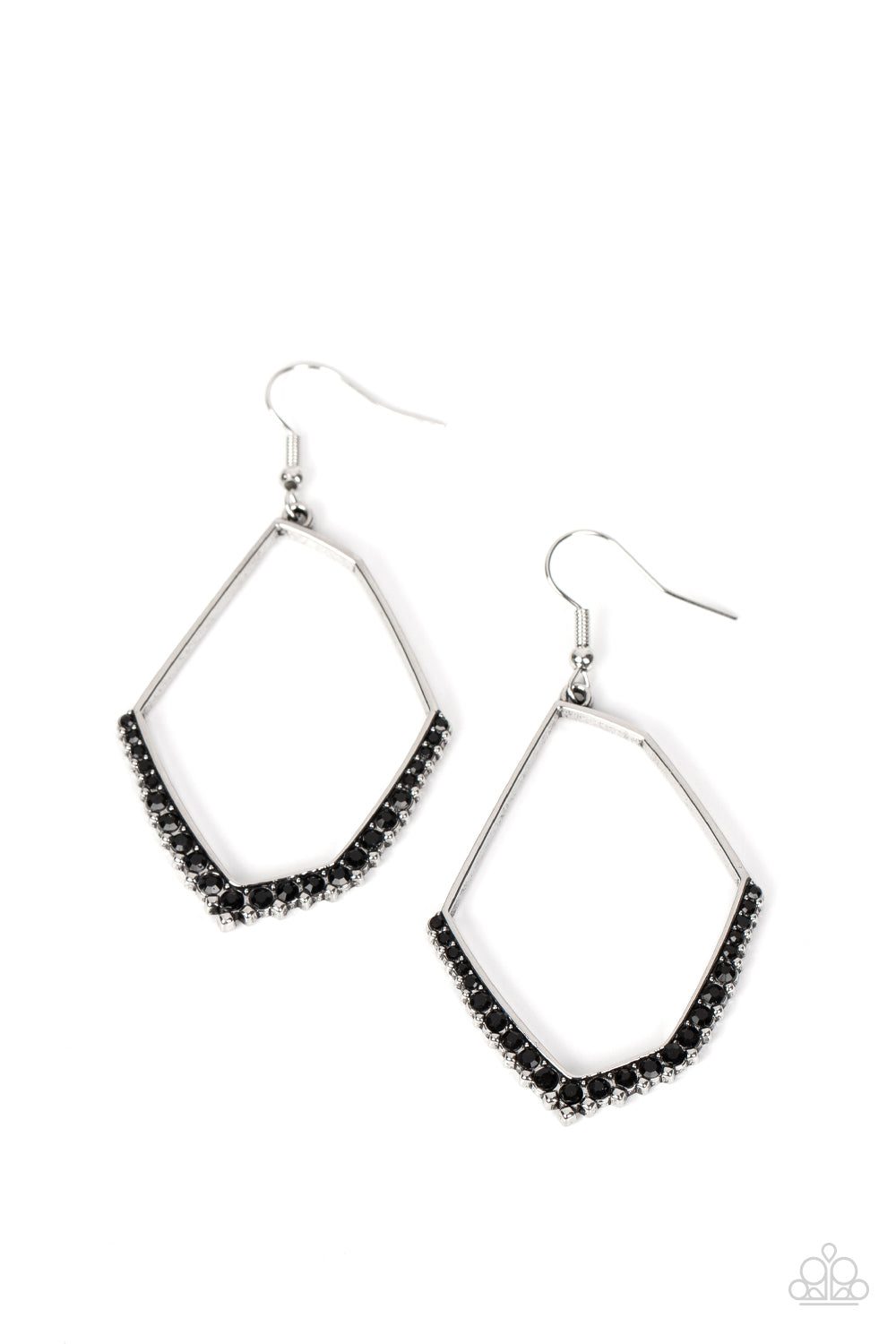 Paparazzi Earrings - Bent on Success - Black