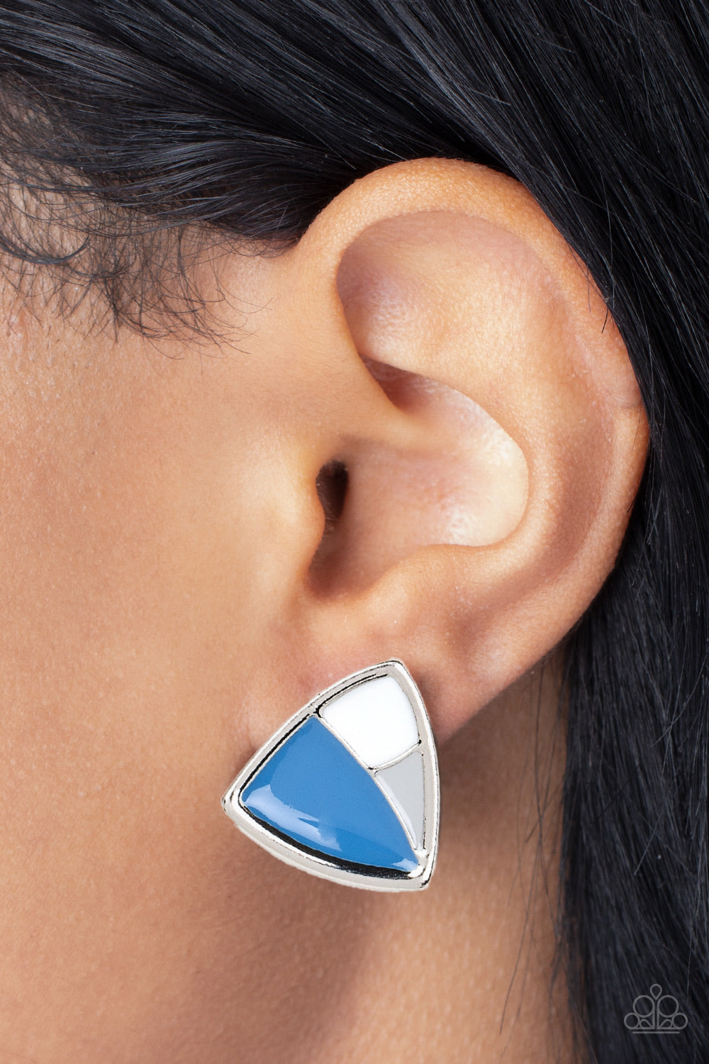 Paparazzi Earrings - Kaleidoscopic Collision - Blue