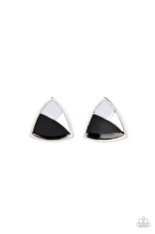 Paparazzi Earrings - Kaleidoscopic Collision - Black