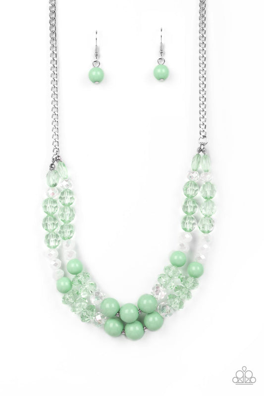 Paparazzi Necklaces - Vera-Cruzin - Green