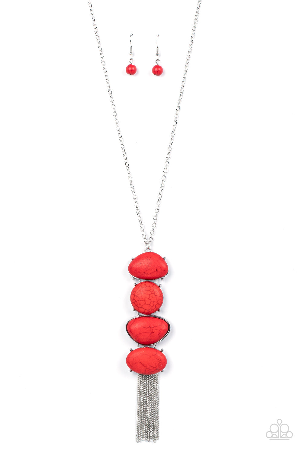 Paparazzi Necklaces - Hidden Lagoon - Red