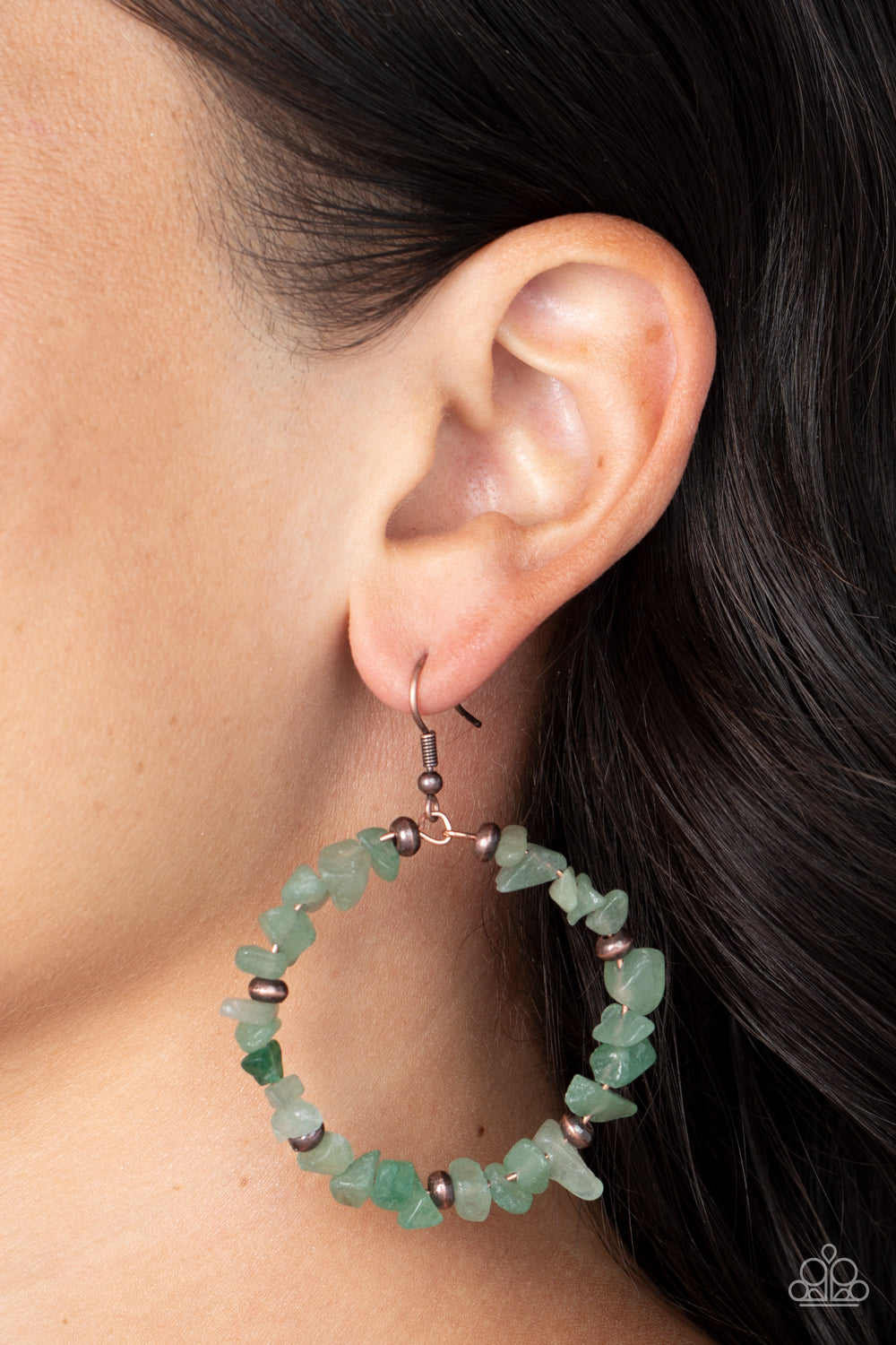 Paparazzi Earrings - Mineral Mantra - Green