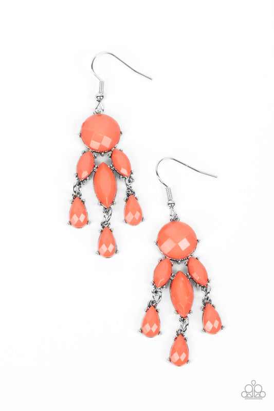 Paparazzi Earrings - Summer Feeling - Orange