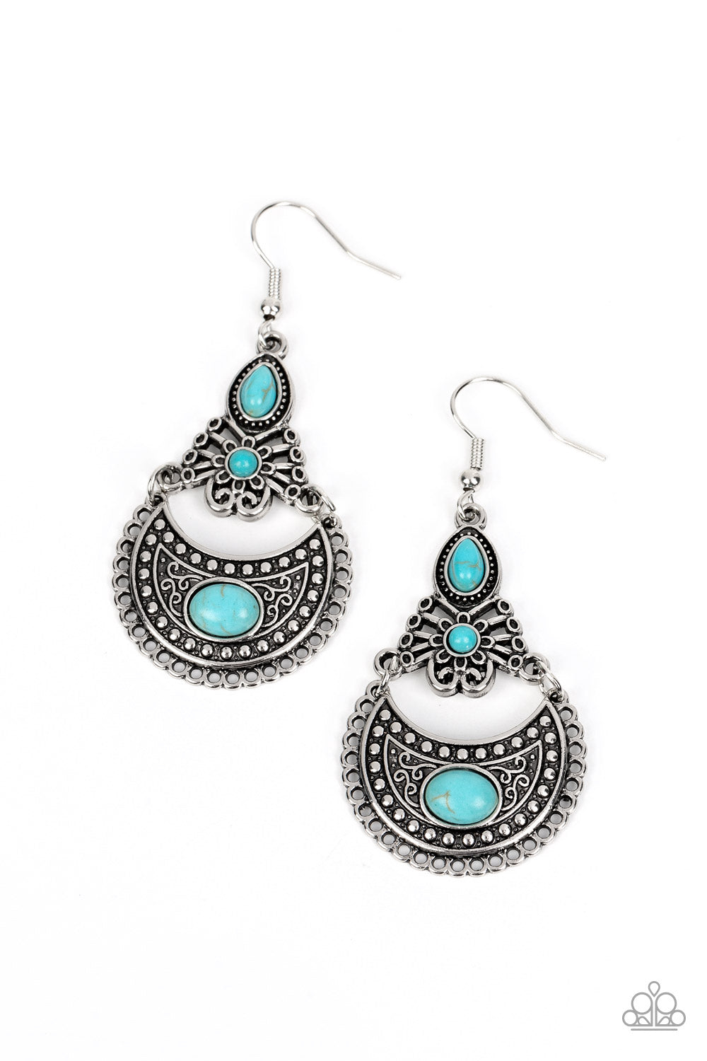 Paparazzi Earrings - Sahara Samba - Blue
