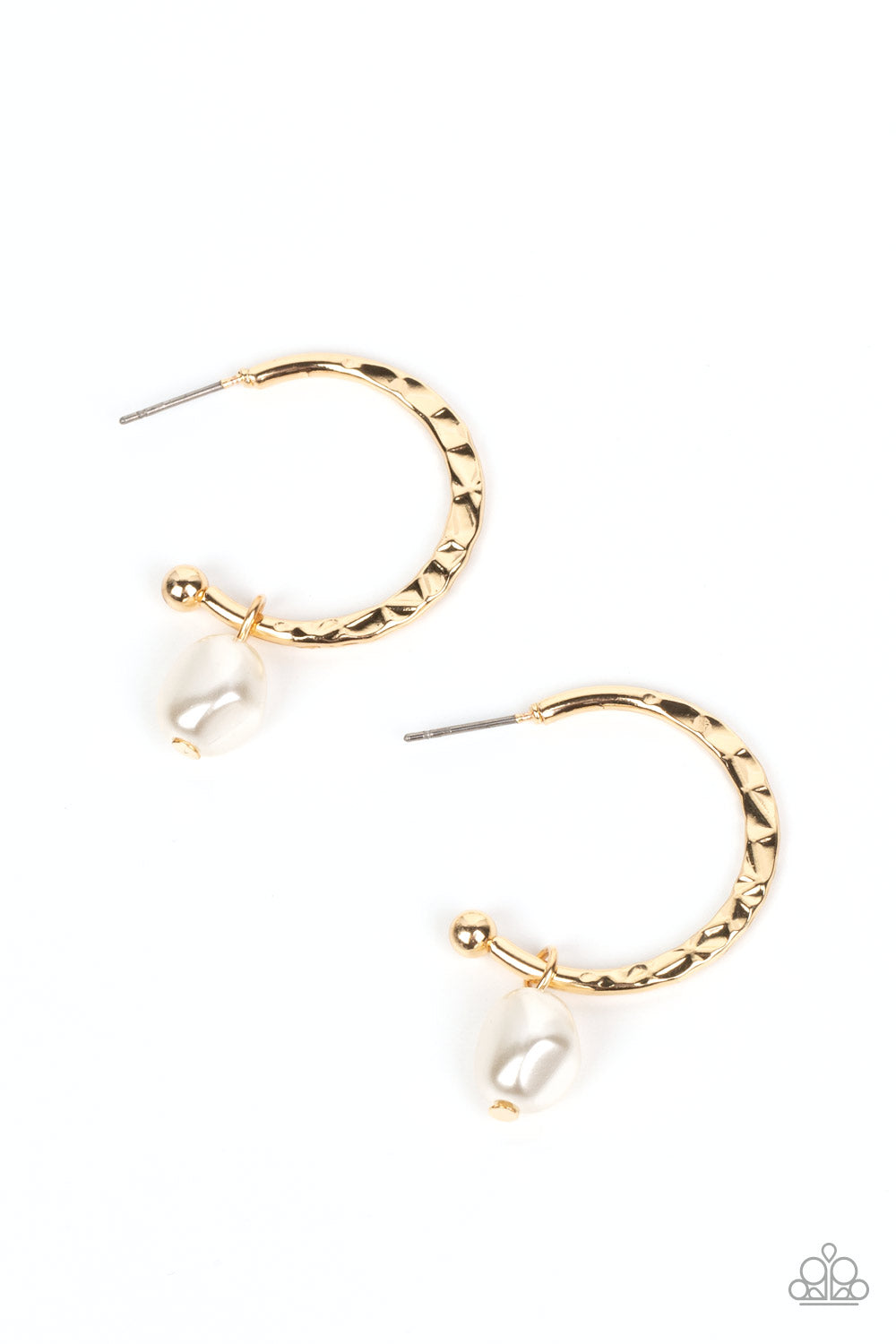 Paparazzi Earrings - GLAM Overboard - Gold