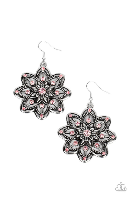 Paparazzi Earrings - Prismatic Perennial - Pink