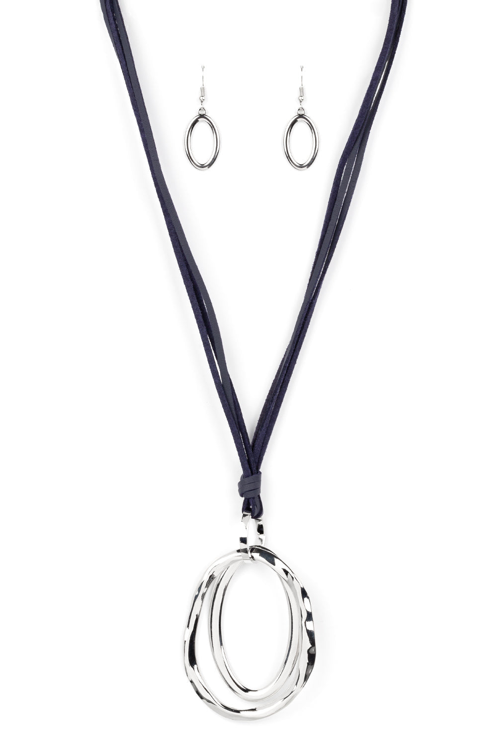Paparazzi Necklaces - Long OVAL-due - Blue