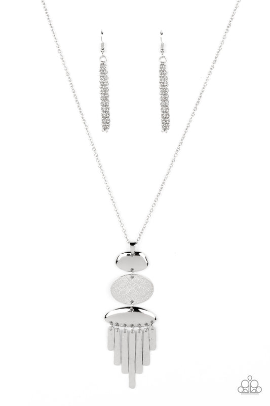 Paparazzi Necklaces - After the Artifact - Silver