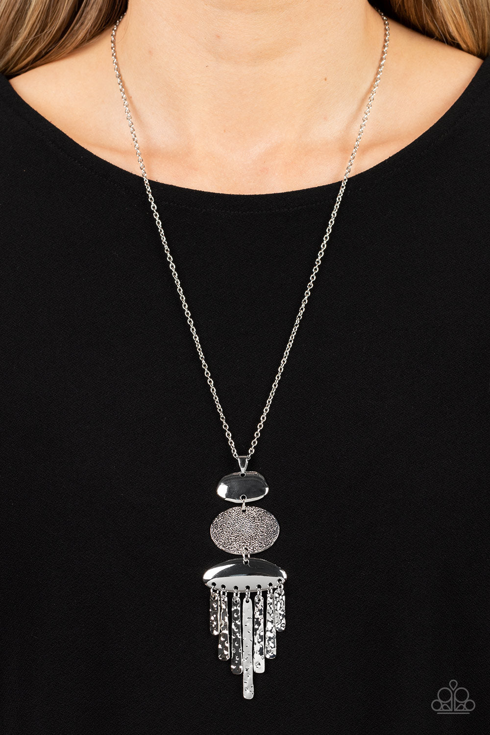 Paparazzi Necklaces - After the Artifact - Silver