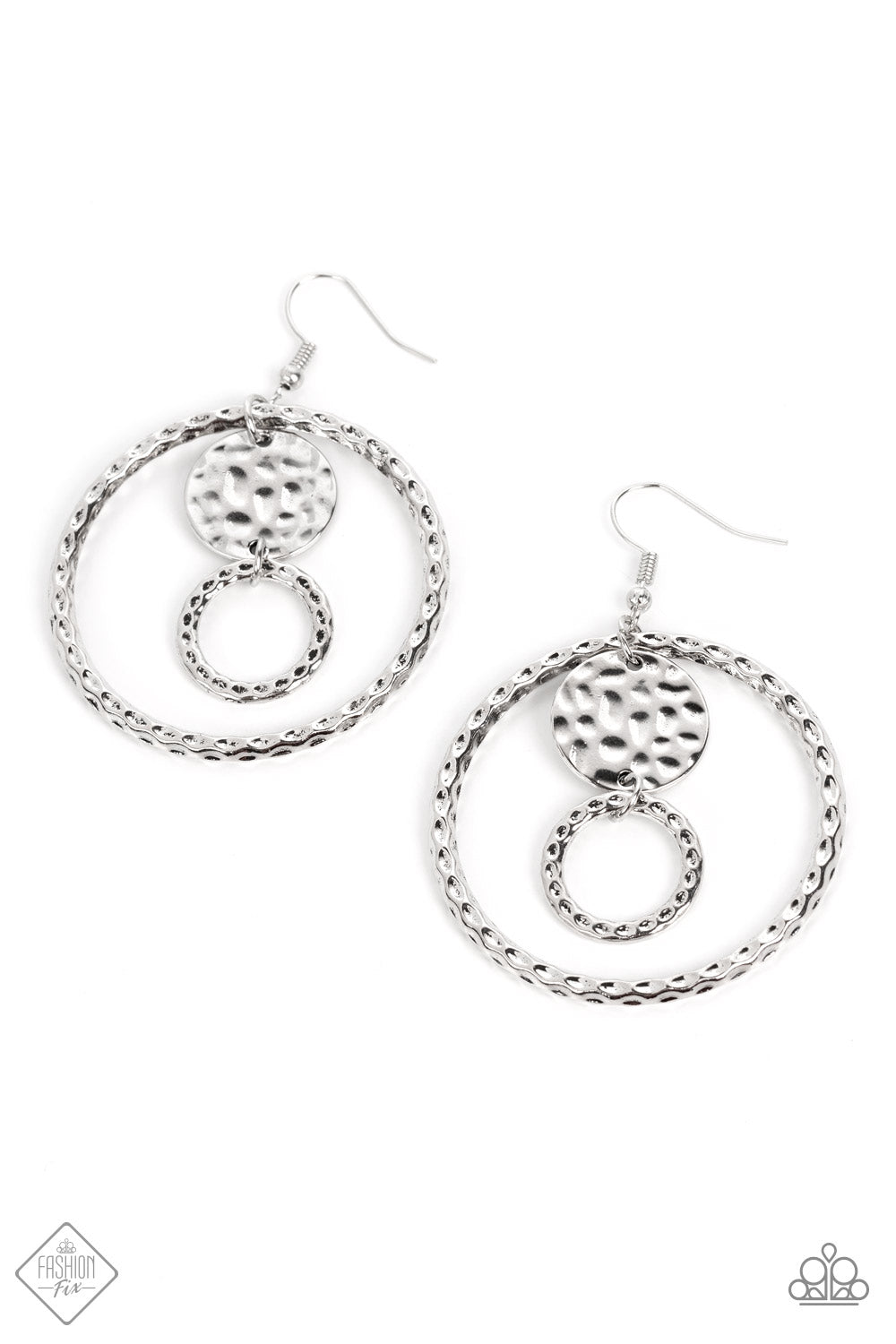 Paparazzi Earrings - Mojave Metal Art - Silver - Fashion Fix