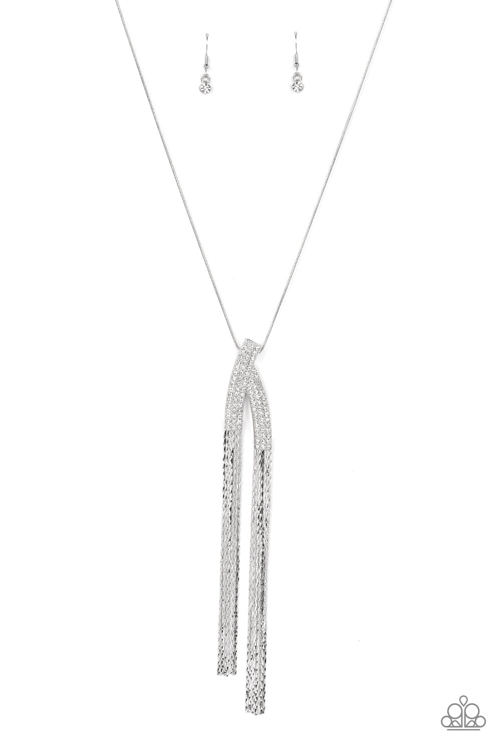 Paparazzi Necklaces -   Out of the SWAY - White