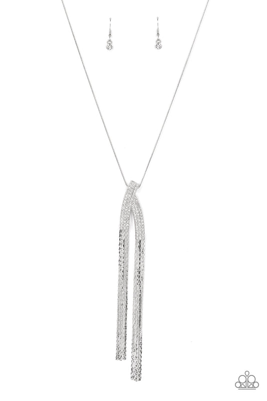 Paparazzi Necklaces -   Out of the SWAY - White