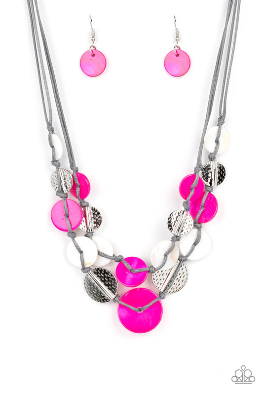 Paparazzi Necklaces - Barefoot Beaches - Pink
