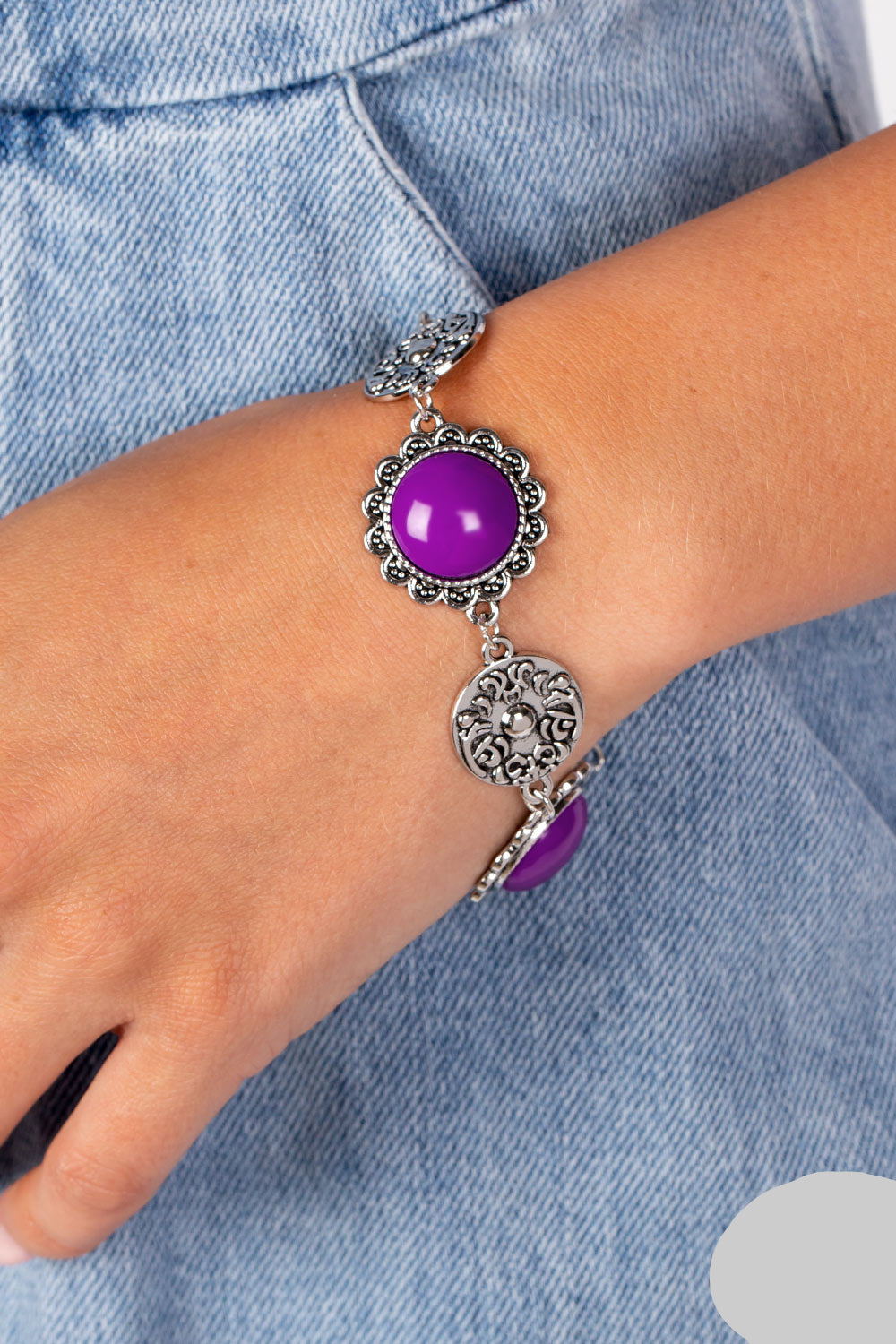 Paparazzi Bracelets - Positively Poppy - Purple