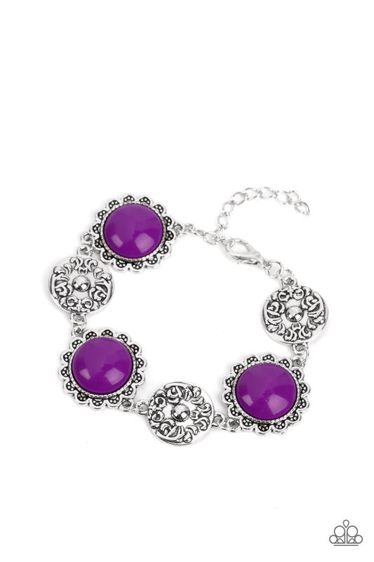 Paparazzi Bracelets - Positively Poppy - Purple