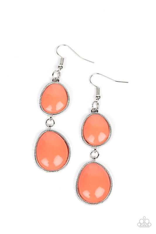 Paparazzi Earrings - Mediterranean Myth - Orange