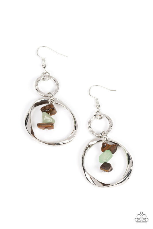 Paparazzi Earrings - Good-Natured Spirit - Brown