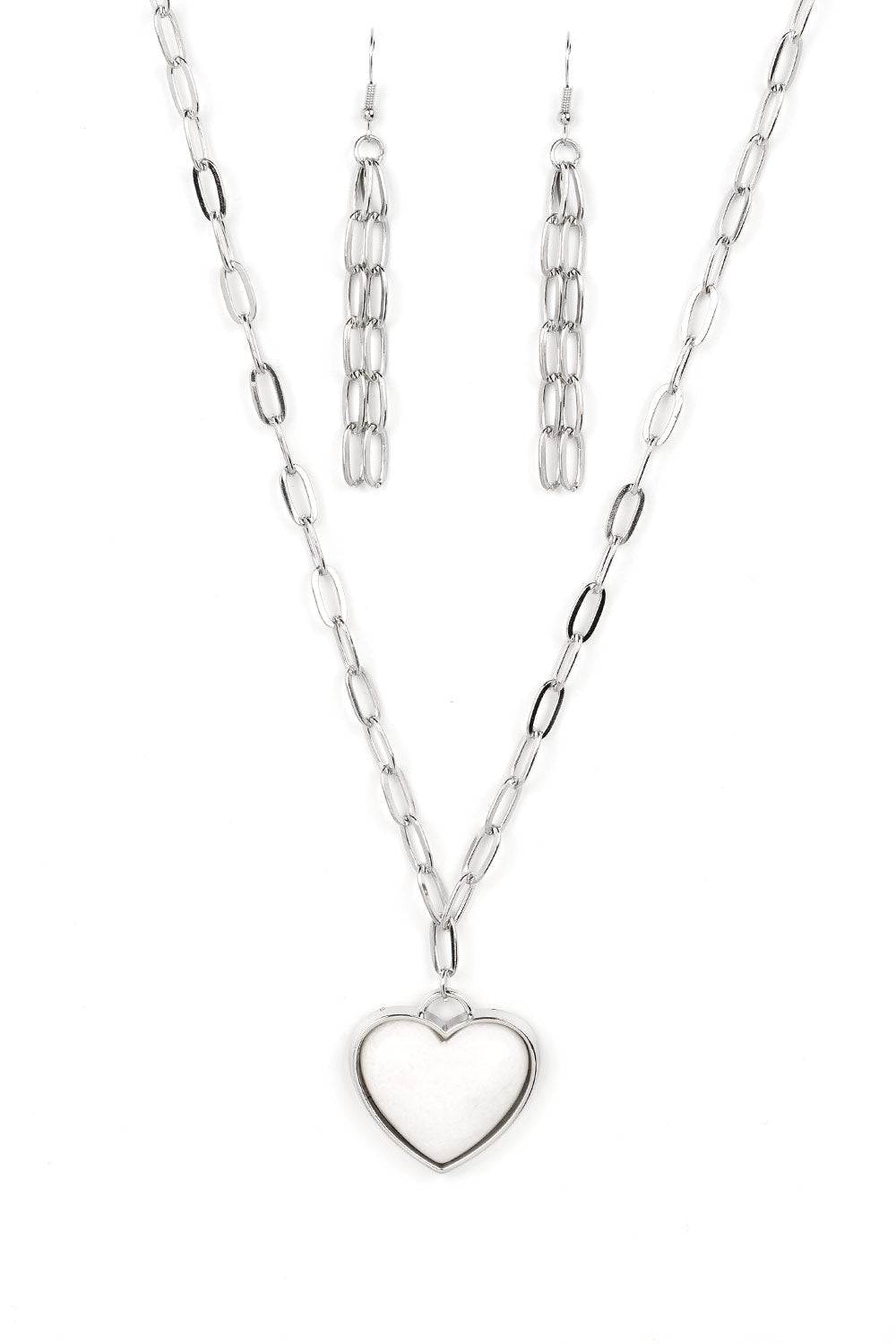 Paparazzi Necklaces - Everlasting Endearment - White