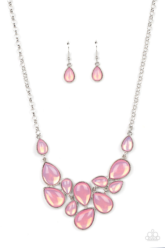 Paparazzi Necklaces - Keeps GLOWING and GLOWING - Pink