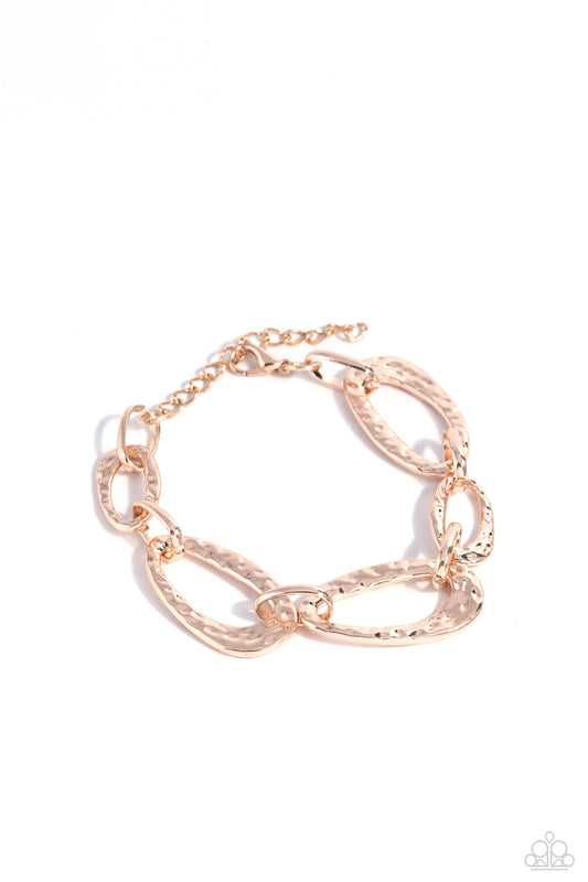 Paparazzi Bracelets - HAUTE-Tempered - Rose Gold