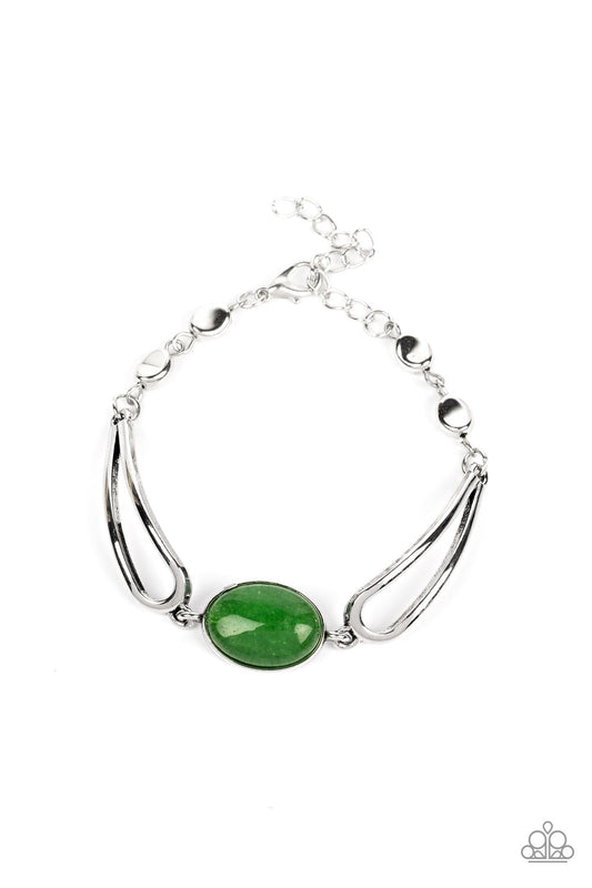 Paparazzi Bracelets - A Quarter Past Zen - Green