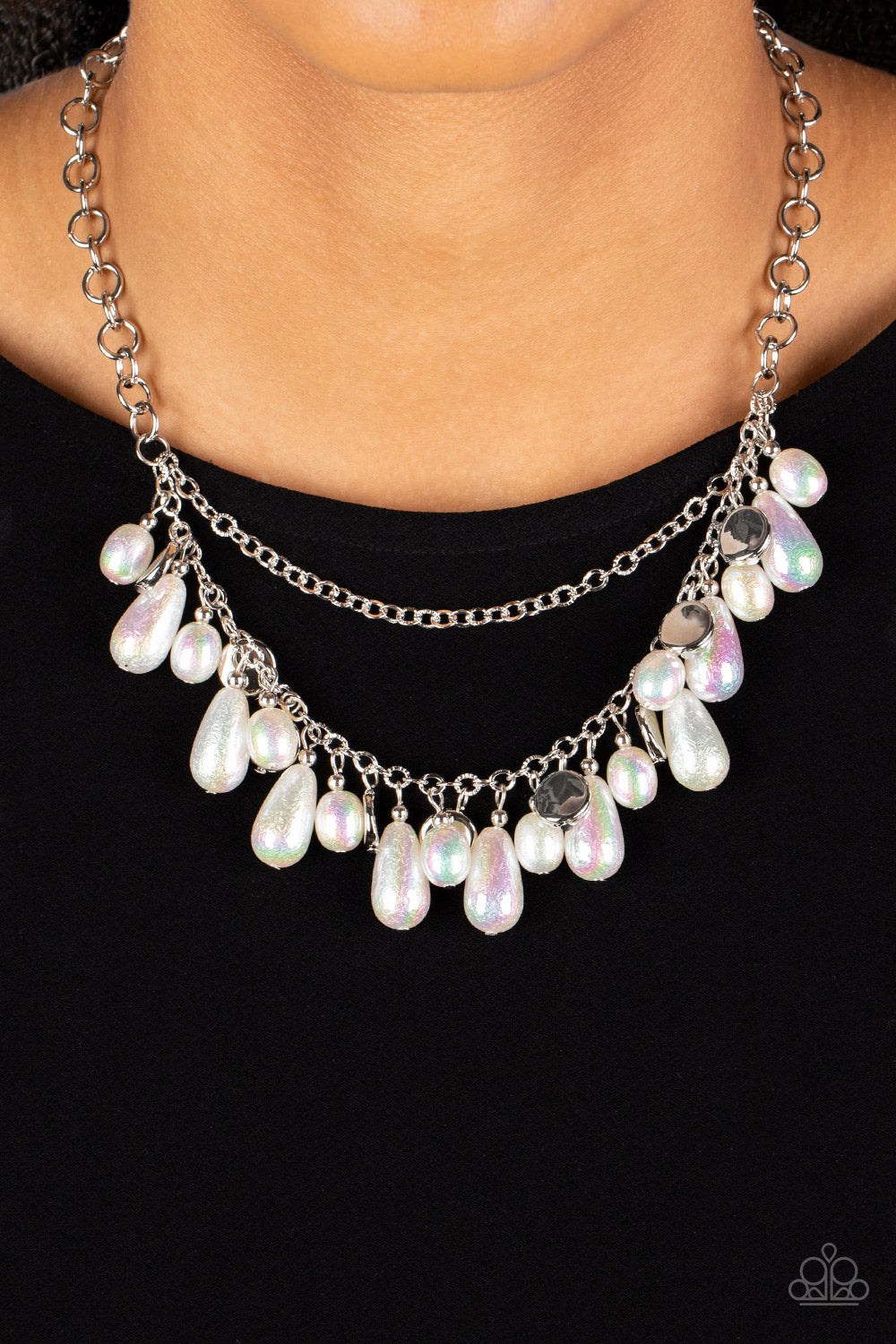 Paparazzi Necklaces - Interstellar Serenity - White