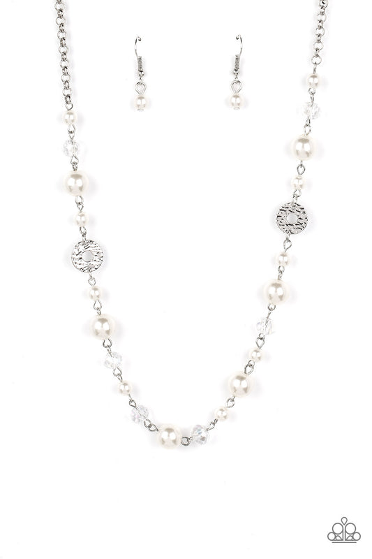 Paparazzi Necklaces - Traditional Transcendence - White