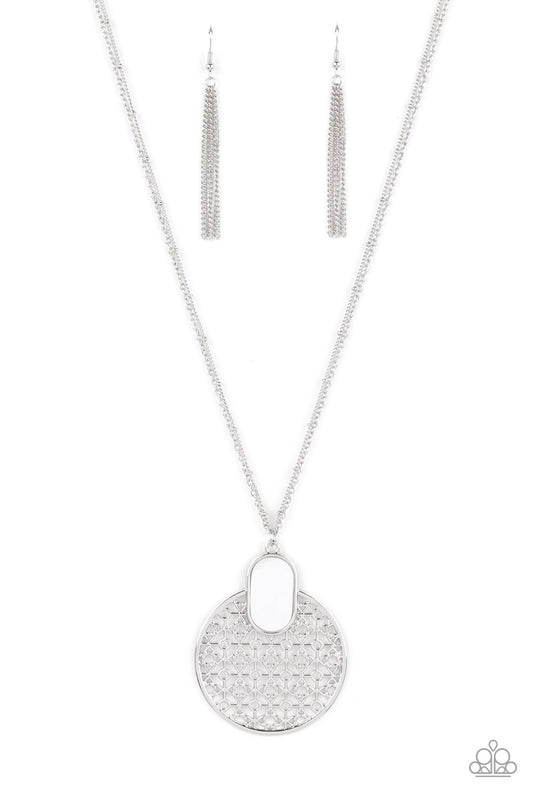 Paparazzi Necklaces - South Beach Beauty - White