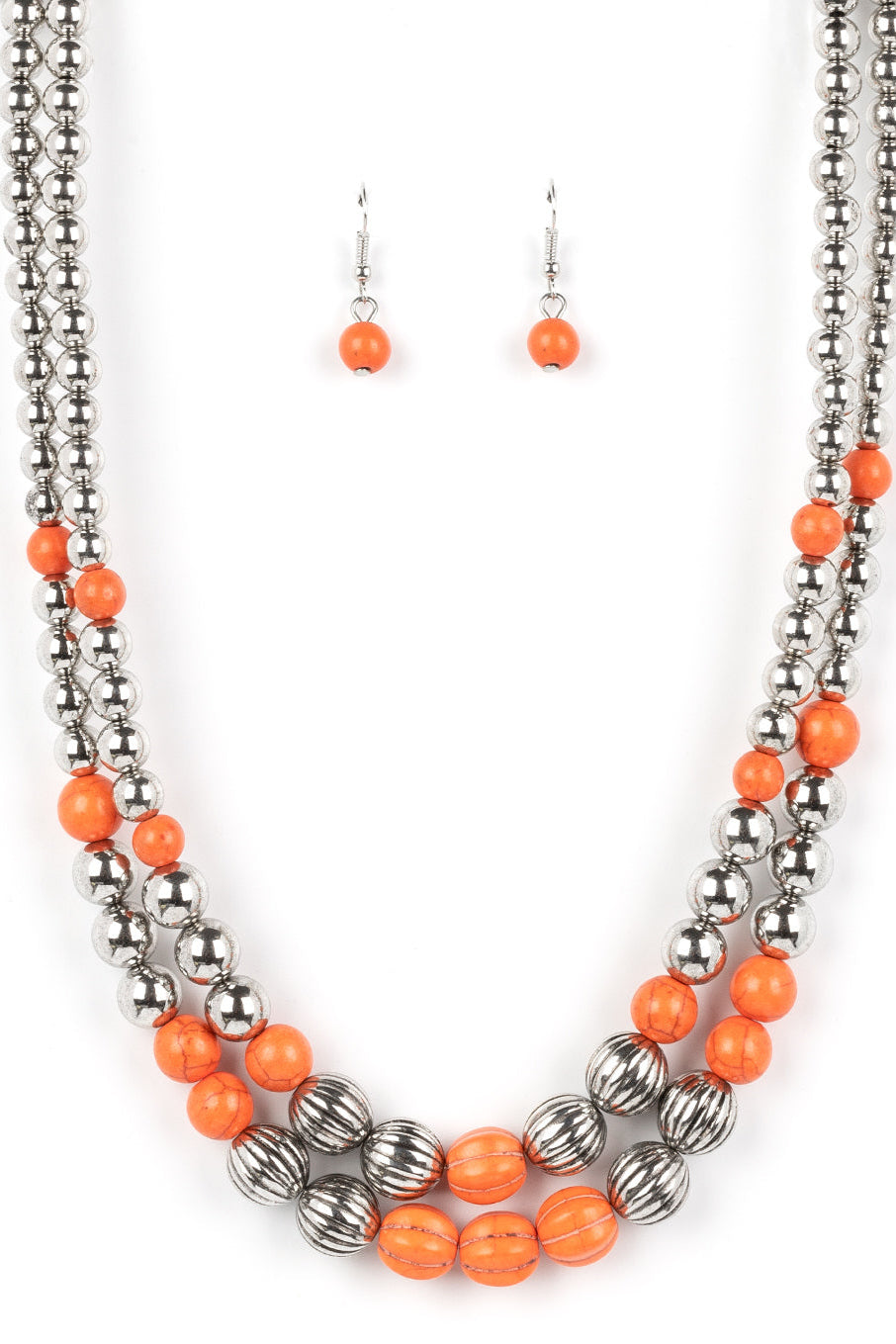Paparazzi Necklaces - Country Road Trip - Orange