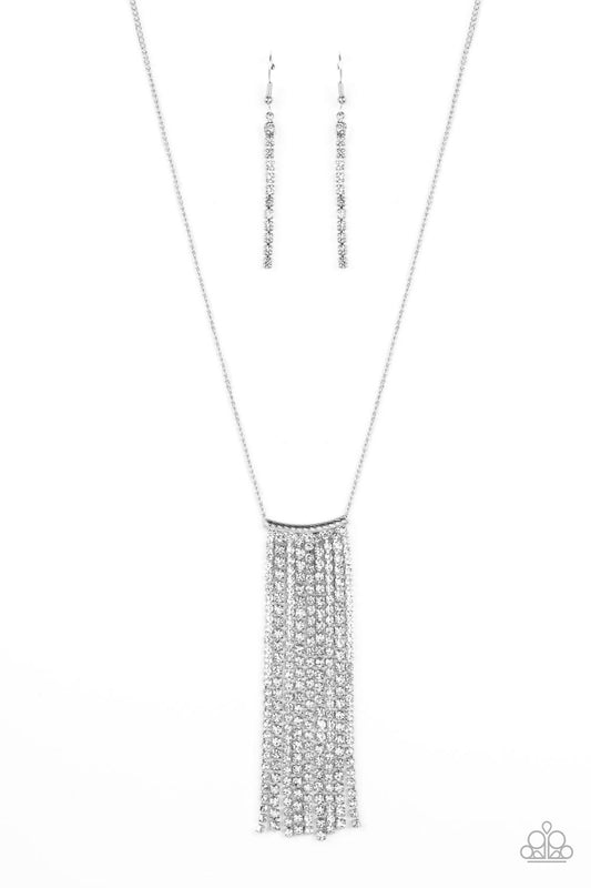 Paparazzi Necklaces - Stellar Crescendo - White