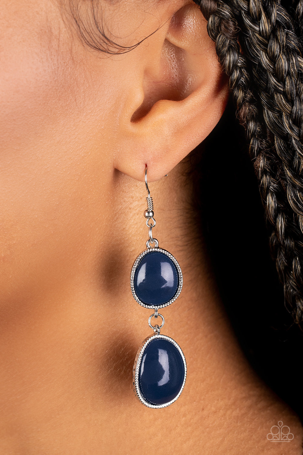 Paparazzi Earrings - Mediterranean Myth - Blue
