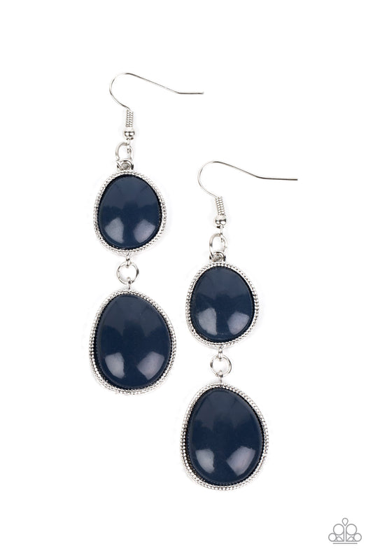 Paparazzi Earrings - Mediterranean Myth - Blue