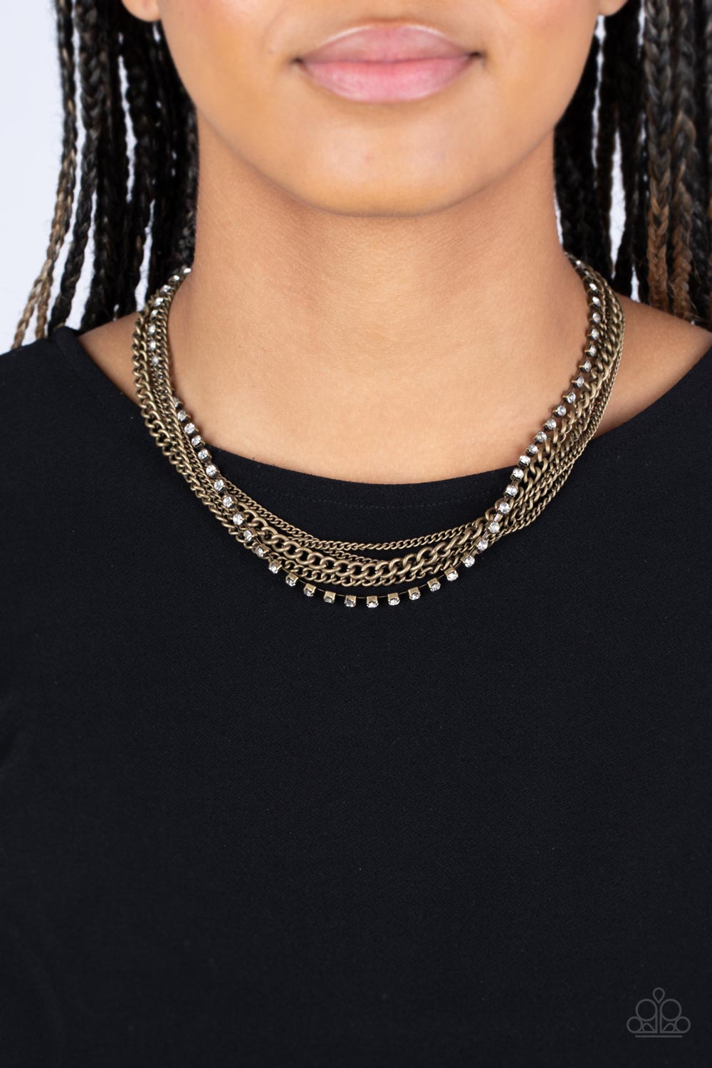 Paparazzi Necklaces - Free to CHAINge My Mind - Brass