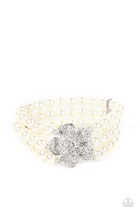 Paparazzi Bracelets - Park Avenue Orchard - White