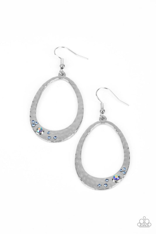 Paparazzi Earrings - Seafoam Shimmer - Blue