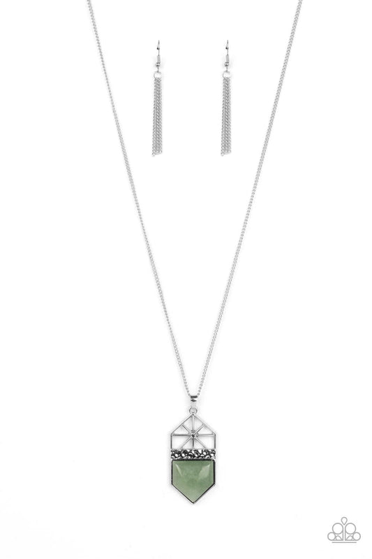 Paparazzi Necklaces - Trailblazing Talisman - Green