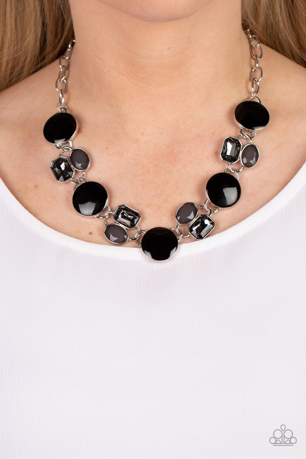 Paparazzi Necklaces - Dreaming in Multicolor - Black