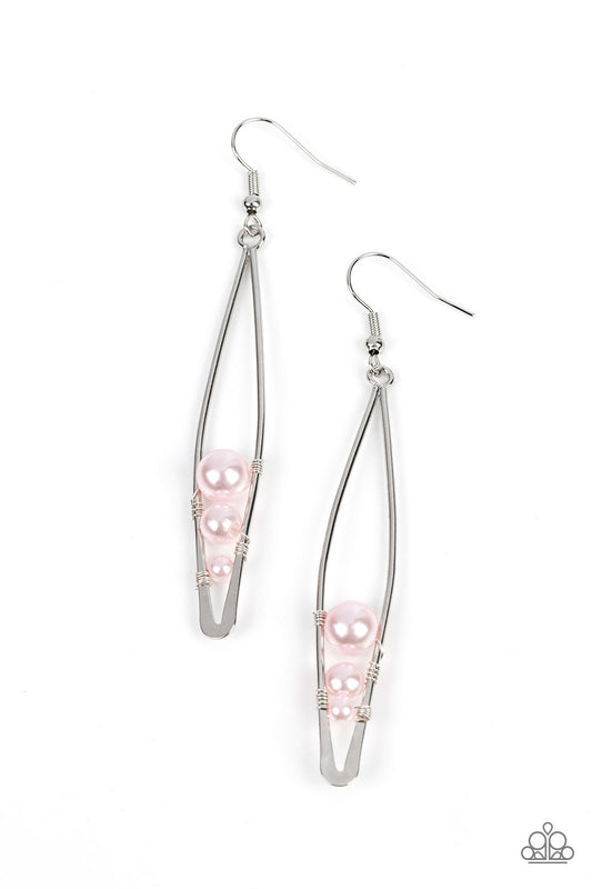 Paparazzi Earrings - Atlantic Allure - Pink