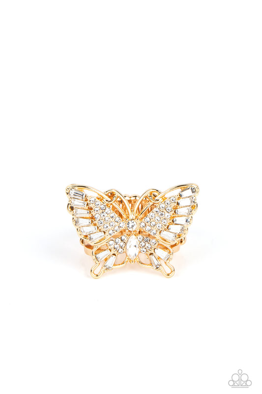 Paparazzi Rings - Fearless Flutter - Gold
