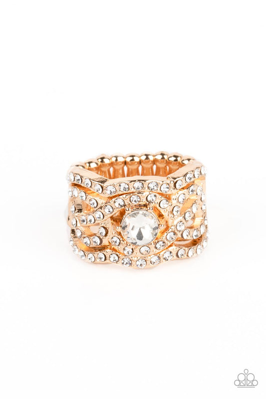 Paparazzi Rings - Doting on Dazzle - Gold