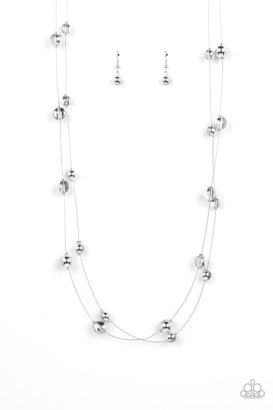 Paparazzi Necklaces - Interstellar Illusions - Silver