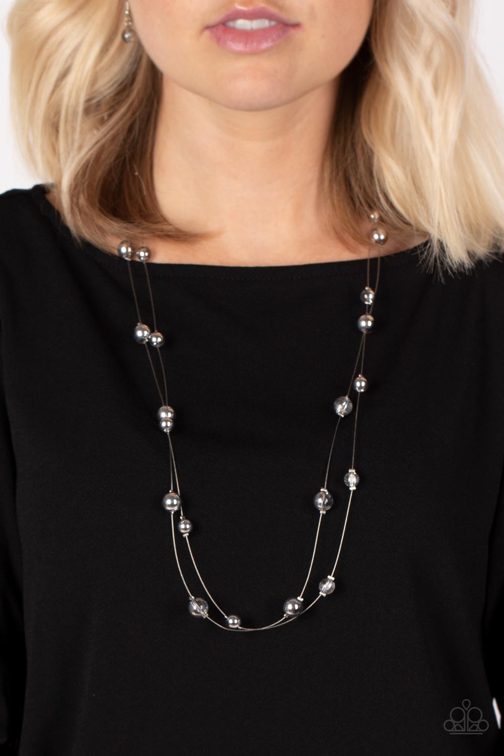 Paparazzi Necklaces - Interstellar Illusions - Silver