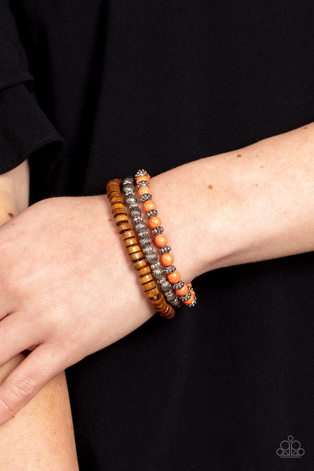 Paparazzi Bracelets - Escapade Route - Orange
