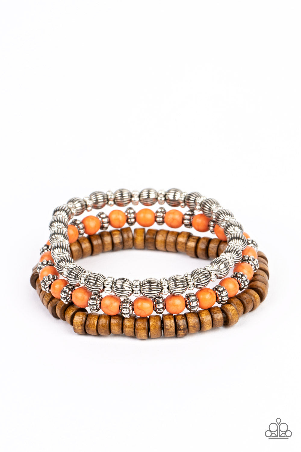Paparazzi Bracelets - Escapade Route - Orange