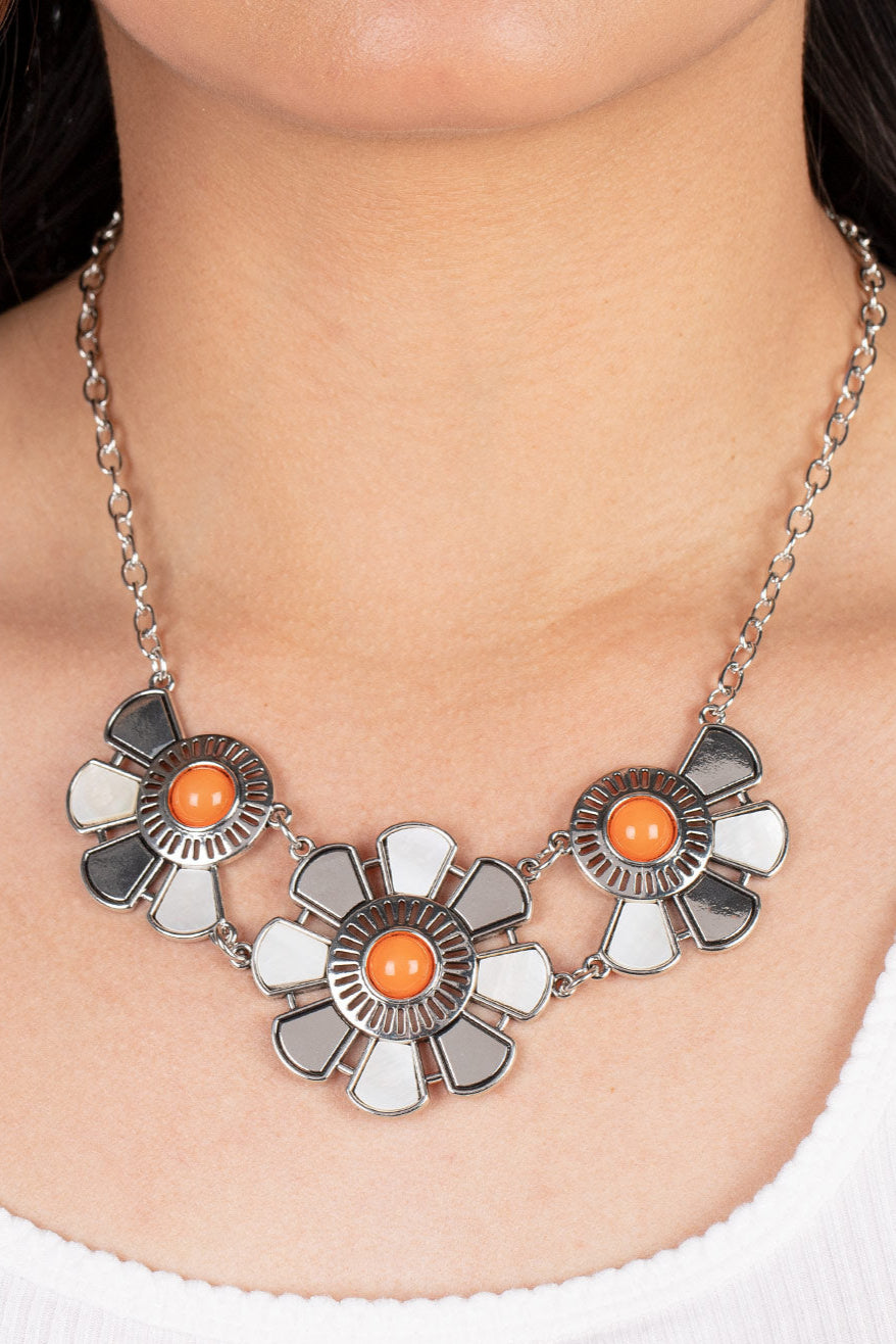 Paparazzi Necklaces - Aquatic Garden - Orange