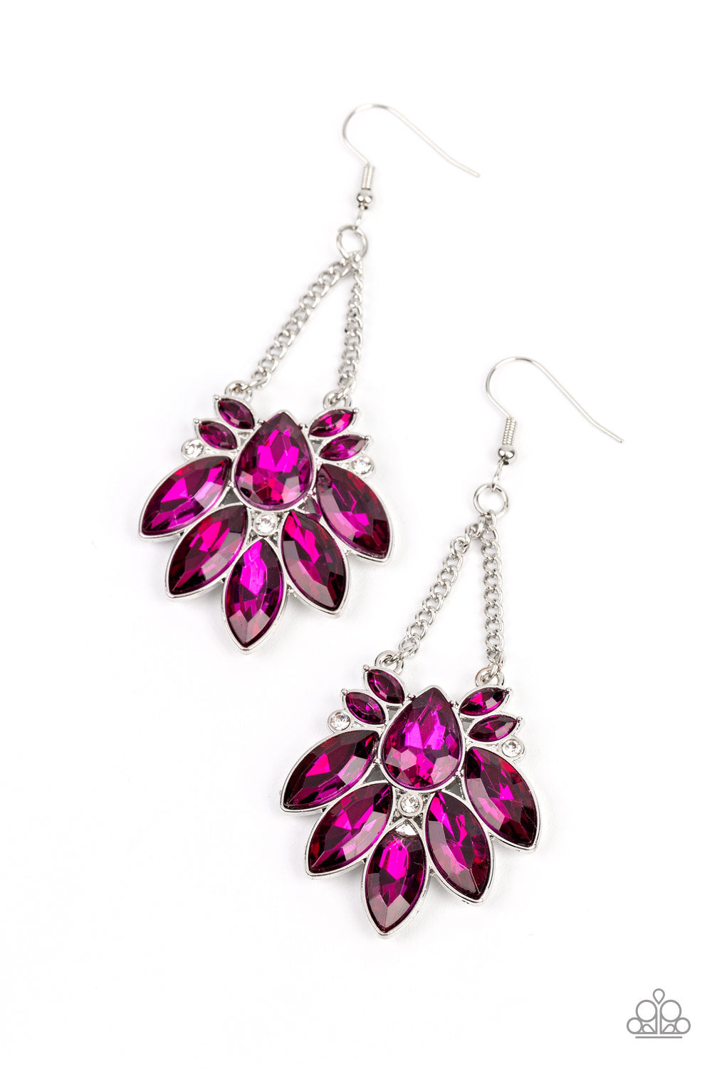 Paparazzi Earrings - Prismatic Pageantry - Pink