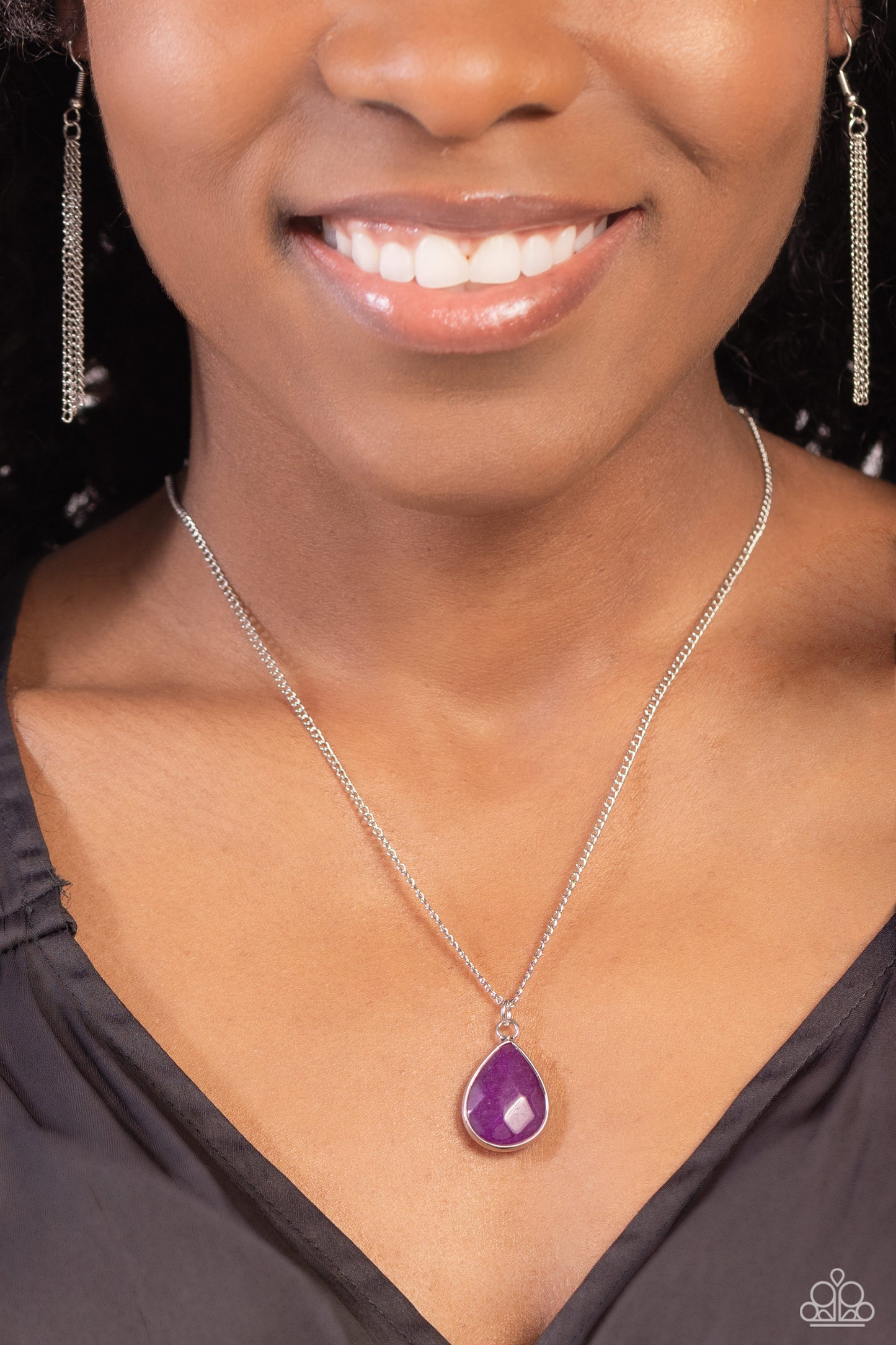 Paparazzi Necklaces - Sparkling Stones - Purple