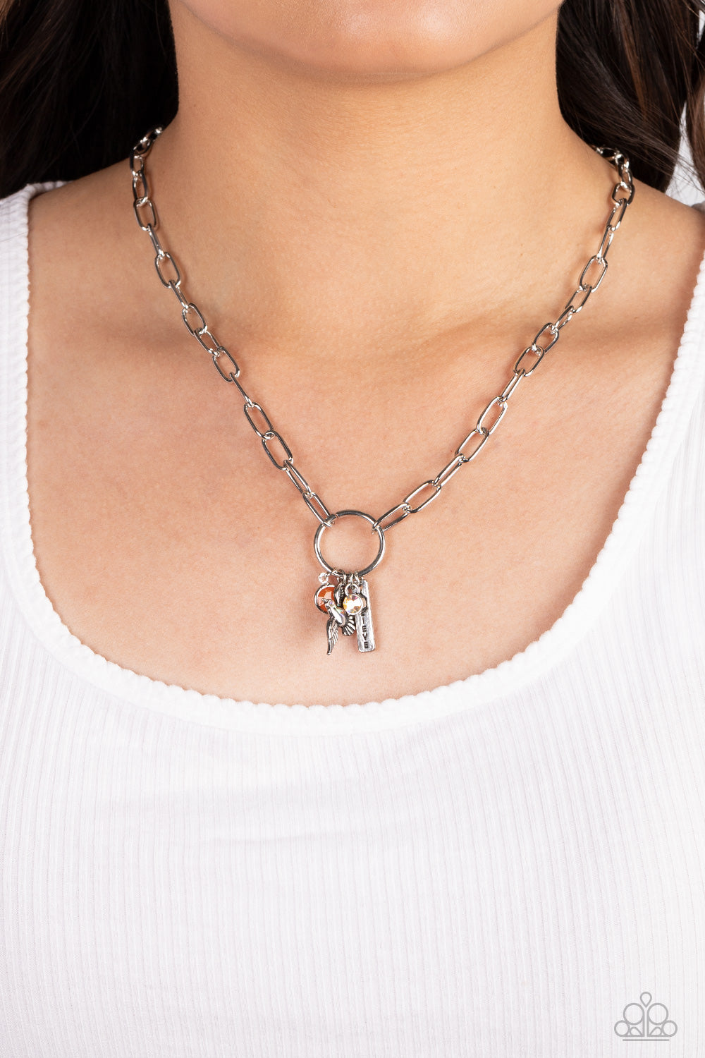 Paparazzi Necklaces - Inspired Songbird - Orange